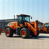 Large excavator and forklift for rent